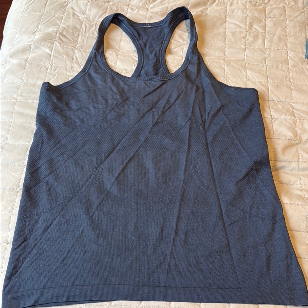 Lululemon Athletica Blue Sleeveless Tank Top